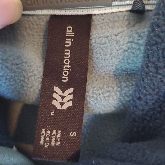 ALL IN MOTION POLARTEC GREEN FLEECE JACKET SIZE SMALL COLORBLOCK - Picture 5 of 9